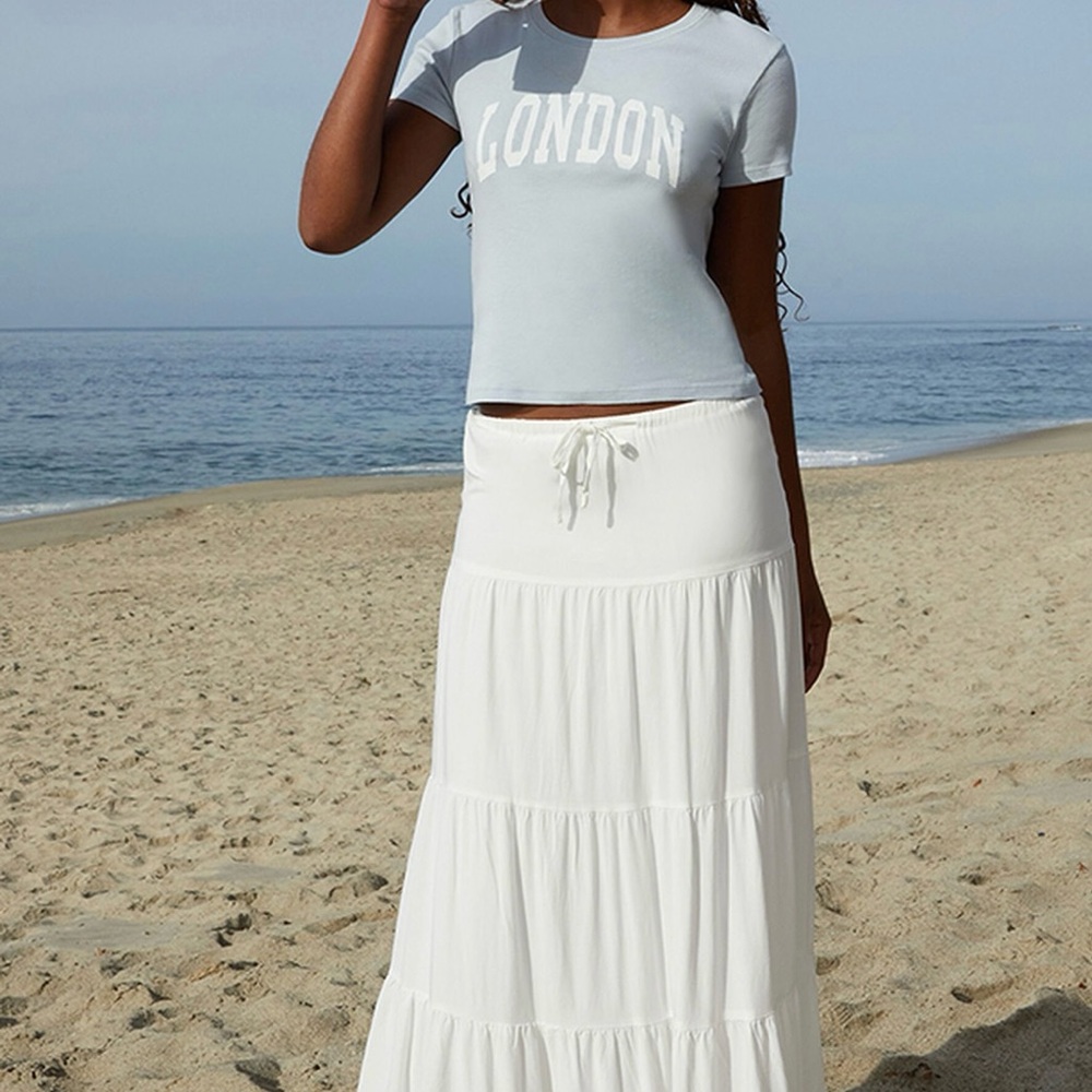 Elegant White Maxi Skirt